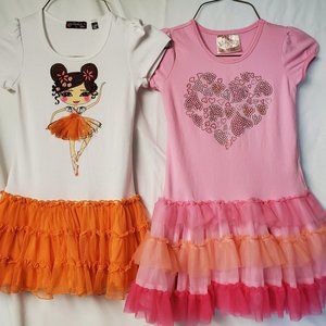 Girls Lot of 2 Dresses Tempted & Beautees Size 6X